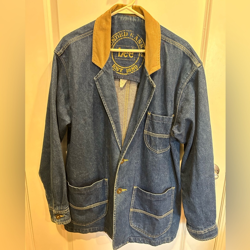 Vintage 70s LEE Denim Made in USA Chore Coat - Men's Large